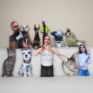 Customize opposite sex pillow according to photo, customize ugly pet pillow, cat pillow, dog pillow, birthday gift for him/her, unique gift