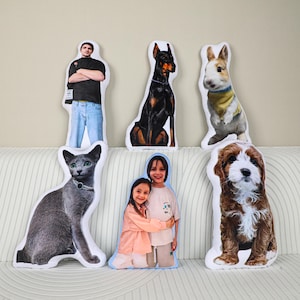 Personalized shaped pet pillows, custom 3D pet pillows, dog pillows, cat pillows, customized according to any photo, Halloween gifts