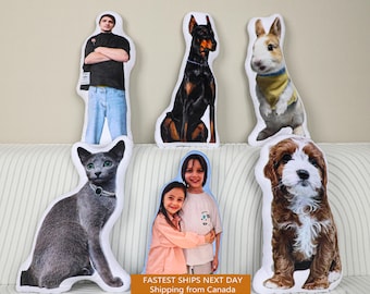 Personalisierte geformte Haustierkissen, benutzerdefinierte 3D-Haustierkissen, Hundekissen, Katzenkissen, angepasst nach einem Foto, Halloween-Geschenke