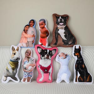 Personalized pet shaped cushions, 3D cat shaped pillows, dog pillows, pet lover gifts, pet portrait pillows, pet keepsakes, gifts for her