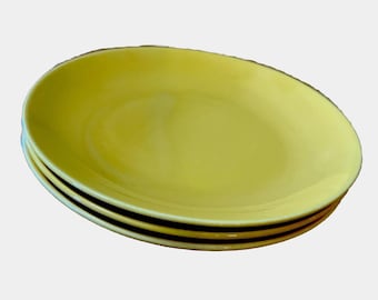 Santa Anita Ware California Bright MODERN YELLOW 3 6.5 In Plates