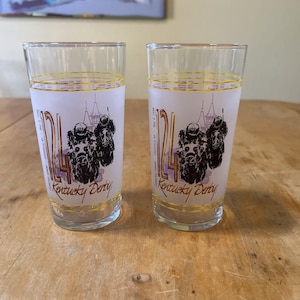 2-1998 OFFICIAL KY Kentucky Derby  mint julip glass  Horse racing Churchill Downs