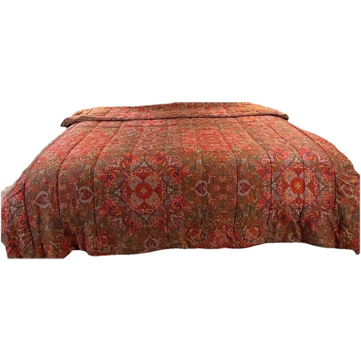 RALPH LAUREN GALAHAD Full/queen Comforter Red Paisley Cotton