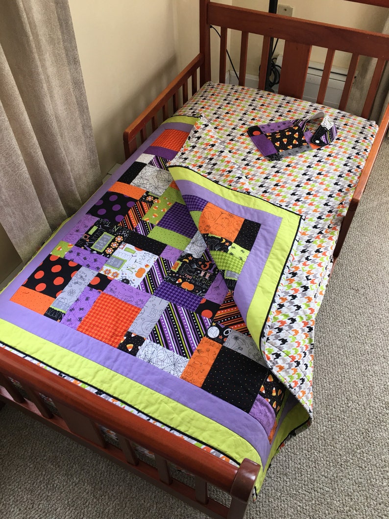 Halloween Sheet Baby Crib Toddler Pumpkins Spooky Spider Candy Etsy