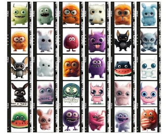 Labubu SVG PNG Bundle, Cute Monster Character Cut Files for Cricut, Labubu Vector Clipart, Digital Download, Labubu Design