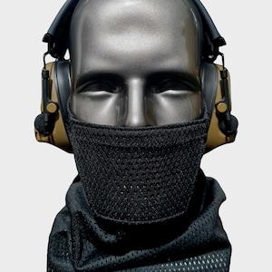 Airsoft Custom [BLACK] Breathable Snood Face Protection [Shop on time away until 28th of August] [Pre-Order Accepted]
