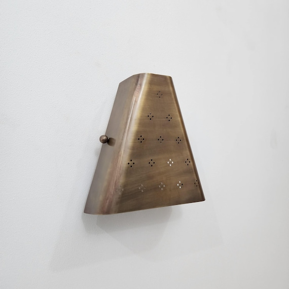 Brass Wall light, Modern Wall Lights, Mid Century Lamp for Bedroom Hallway