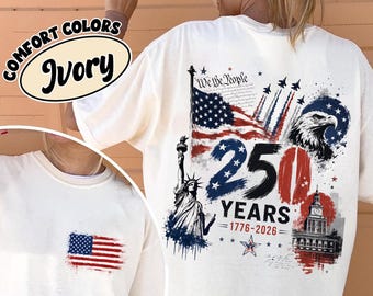 USA 250 Years Anniversary Shirt, America 1776-2026 Tee, Patriotic Eagle Flag T-Shirt, Independence Day Shirt, Fourth of July Gift