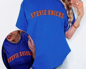 Stevie Knicks Shirt, Stevie Knicks Tee, Blue Stevie Knicks Shirt