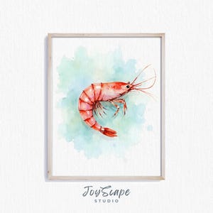 クラゲの印刷可能なアート - 水彩画の月面クラゲの絵画、海の海洋生物