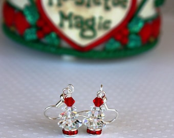 Christmas Tree Earrings, Holiday Earrings, Christmas Earrings, Stocking Stuffers, Christmas Gift, Cute Earrings Winter Earrings Hostess Gift
