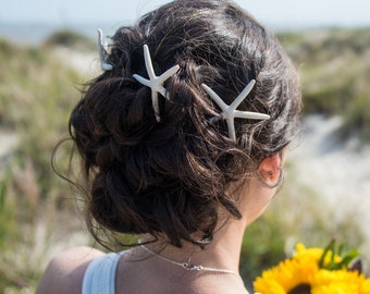 Starfish Barrette Clip, Mermaid Costume, Beach Wedding, Mermaid Party Halloween Mermaid Wedding Starfish Hair Pins Mermaid Hair Pins, Bridal