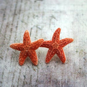Pendientes de estrella de mar y aguamarina, pendientes de estrella de mar, joyas de estrella de mar, boda en la playa, pendientes de sirena Ariel, joyería de sirena, estilo náutico imagen 2