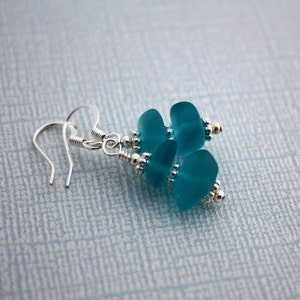Aqua Blue Sea Glass Earrings, Seaglass Earrings, Beach Glass Earrings Sea Glass Jewelry, Seaglass Jewelry, Summer Earrings, Hawaiian Jewelry