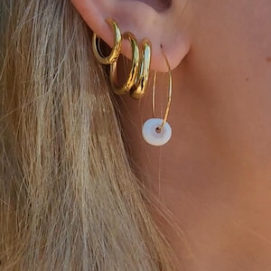 Hawaiian Jewelry Puka Shell Earrings Puka Shell Jewelry Beach Earrings Sea Shell Earrings Seashell Earrings Small Earrings Mothers Gift