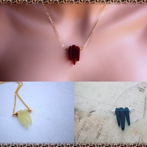 Sea Glass Necklace Seaglass Necklace, Sea Glass Jewelry, Beach Jewelry, Seaglass Jewelry, Beach Glass Necklace, Beach Glass Jewelry Delicate image 5
