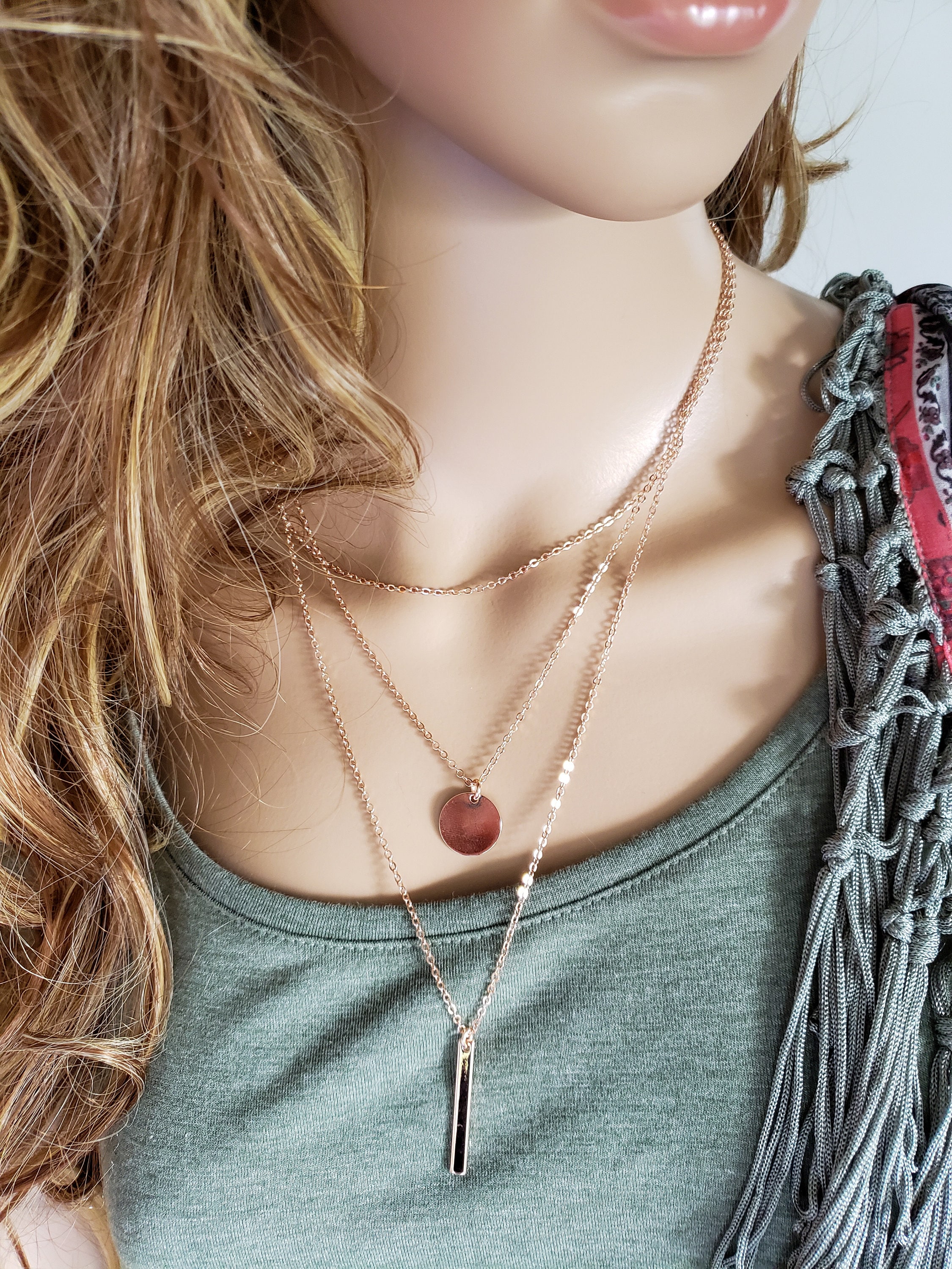 Personalized Rose Gold Layering 