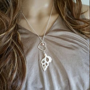 Hawaiian Jewelry Shell Necklace, Hawaii Jewelry Heart Necklace, Sea Shell Pendant Seashell Necklace Shell Jewelry Wedding Jewelry Bridesmaid image 5