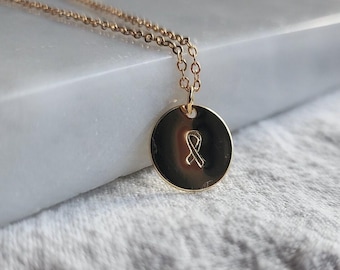 Halskette für Krebsüberlebende, Krieger-Halskette, Geschenk für Überlebende, Krebsbewusstsein, Brustkrebs-Geschenke, Krebsband-Halskette, Geschenk für Überlebende