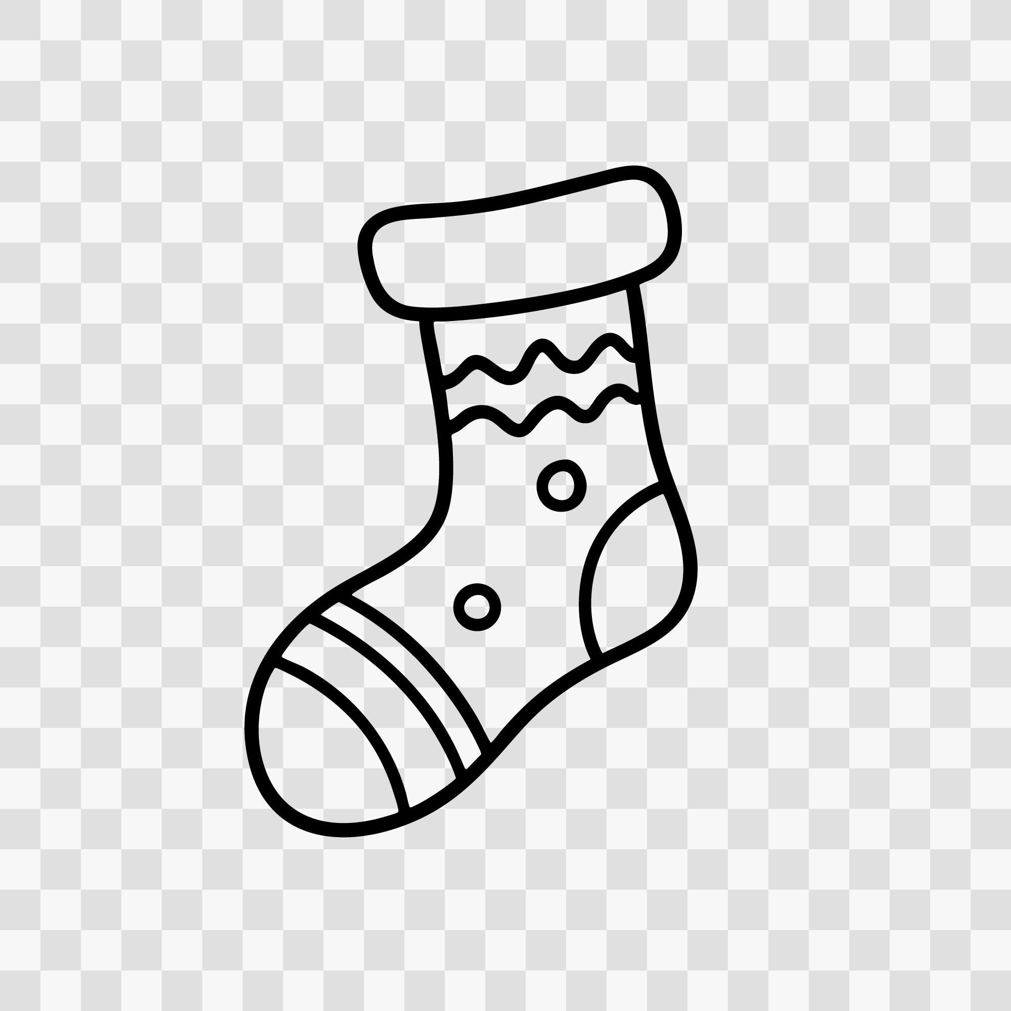 クリスマスストッキングのベクターグラフィック | PDF および SVG - Etsy 日本, image size:2000x2000