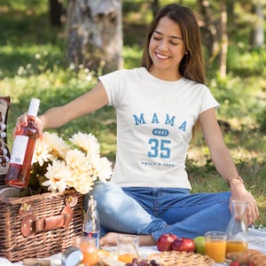 Personalized MAMA Shirt with Year and Kids' Names - Custom Mom Shirt - Mother's Day Gift - Birthday Gift for Mom - Mama T-Shirt