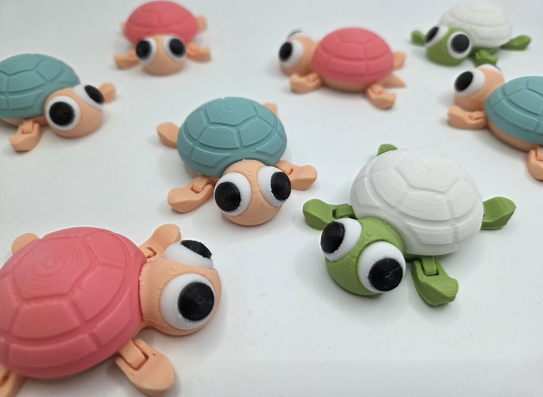 3D Printed Fidget Turtle: Articulated Sensory Desk Toy - Etsy