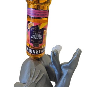 18+ obscene lady part wine bottle holder. alcohol bottle centrepiece, funny gift