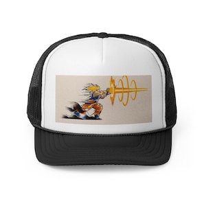 Energetyczna czapka typu trucker w stylu anime – idealna dla fanów, na festiwale, imprezy i do codziennego noszenia, prezent dla graczy, miłośników cosplayu i anime