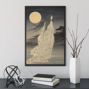Ukiyoe Digital Art Prints | Japanese folklore | Retro Japanese Poster Download