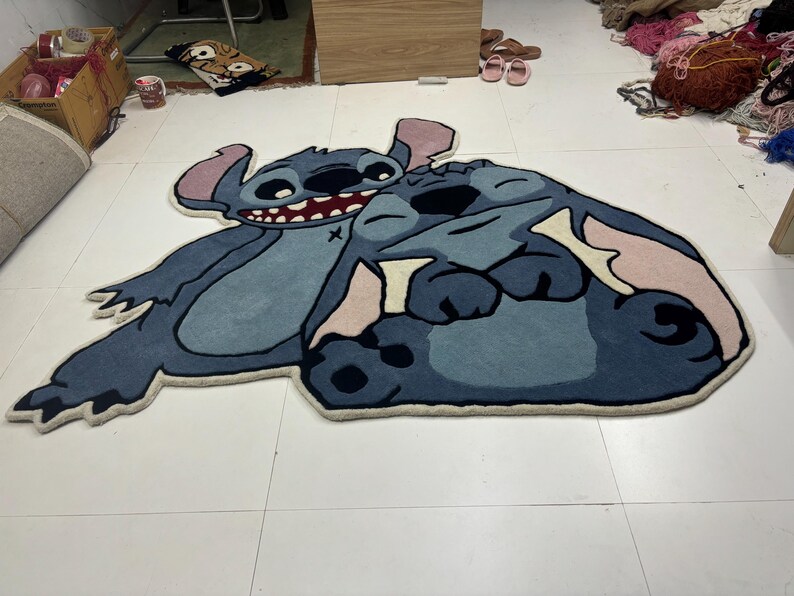Hand Tufted Wool Cotton Cartoon Character Rug – Kids Room Decor - Etsy