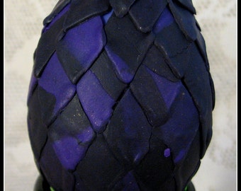 Polymer Clay Sculpture - Void Dragon Egg