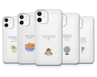 Bible Verse Phone case Christian Aesthetic for iPhone 17, 16E, 15, 14, 13, 12 Samsung S25, S24Fe, S23, A56, A15 Pixel 9A, 9Pro XL, 8Pro, 7A