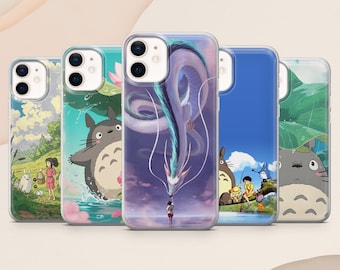 Totoro Phone case Studio Ghibli Japanese Anime for iPhone 17, 16E, 15, 14, 13 Samsung S25, S24Fe, S23, A56, A15 Pixel 9A, 9Pro XL, 8A, 8Pro