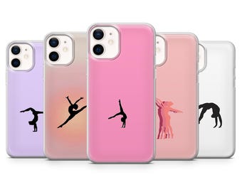 Gymnast Phone case Pink Gymnastics Aesthetic for iPhone 17, 16E, 15, 14, 13, 12 Samsung S25, S24Fe, S23, A56, A15 Pixel 9A, 9Pro XL, 8Pro
