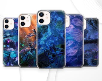 Avatar Phone case Fantasy Bioluminescent Fire Ash for iPhone 17 Pro, 16E, 15, 14, 13 Samsung S25, S24Fe, S23, A56, Pixel 10A, 9Pro XL, 8A