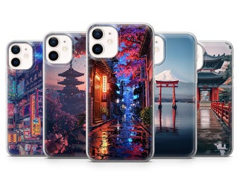 Tokyo Night Phone Case Japanese Art Mount Fuji for iPhone 17, 16E, 15, 14, 13, 12 Samsung S25, S24Fe, S23, A56, A15 Pixel 9A, 9Pro XL, 8Pro