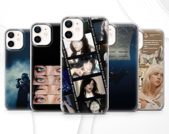 Billie Eilish Phone Case Pop Star Album Cover for iPhone 17 Pro, 16E, 15, 14, 13, 12 Samsung S25, S24Fe, S23, A56, Pixel 10A, 9Pro XL, 8A