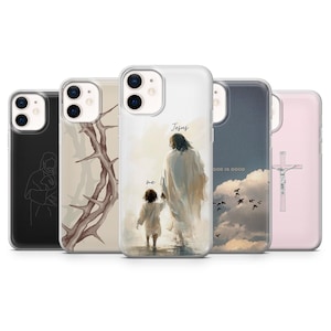 Bible Christian Faith Phone case Jesus for iPhone 16E, 15, 14, 13, 12 Samsung S25, S24Fe, S23, A56, A15 Pixel 9A, 9Pro XL, 8A, 8Pro, 7A
