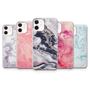 Marble Phone Case Luxury Stone Cover for iPhone 16E, 15, 14, 13, 12 Samsung S25, S24Fe, S23, A56, A15 Pixel 9A, 9Pro XL, 8A, 8Pro, 7A