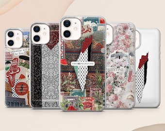 Free Palestine Phone Case Middle Eastern Map Culture for iPhone 17, 16, 15, 14, 13 Samsung S25, S24Fe, S23, A56, A15 Pixel 9A, 9Pro XL, 8Pro