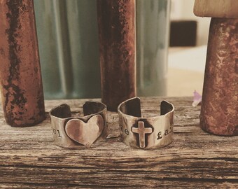 Sterling Silver 14k Adjustable Rings