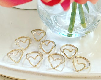 New Gold I Love You Hand Forged Ring