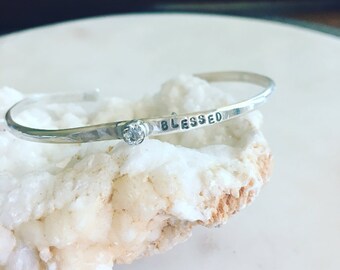 Blessed Cuff Sterling Silver