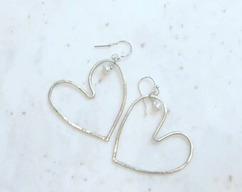 New Sterling Silver Earrings With Freshwater Pearls