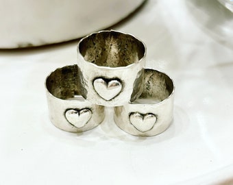 New I Love You Sterling Silver Wind Band Ring