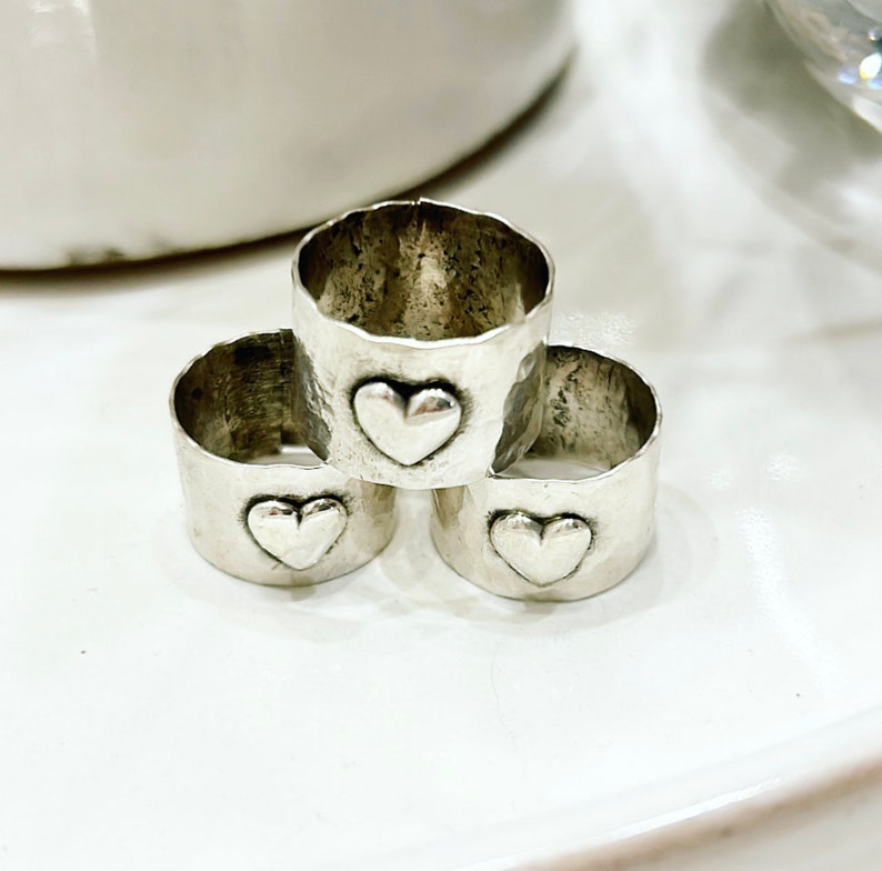 New I Love You Sterling Silver Wind Band Ring image 1