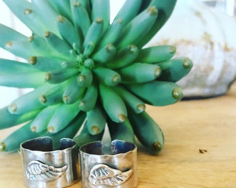 Anillo de plata de ley Los ángeles te protegerán