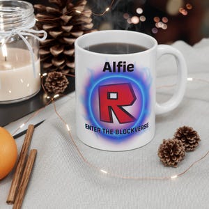 Personalized Gamer Mug: Roblox Gift for Kids & Adults