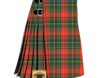 Handgemachter alter Schottenkaro Kilt: 7 Meter, Maßanfertigung