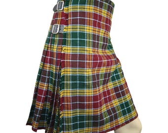 Clan Buchanan Muted Schwerer Brandneuer Kilt -Scottish Tartan Kilt